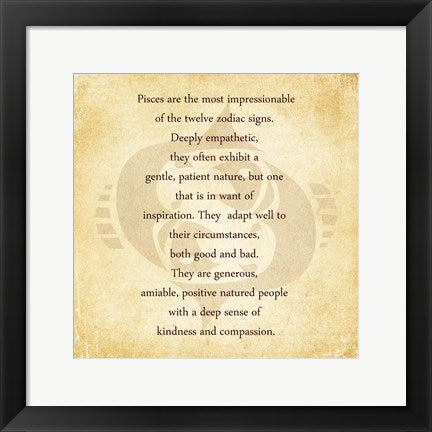 Pisces Character Traits by Veruca Salt