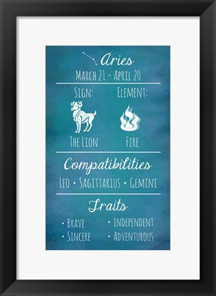 Aries Zodiac Sign by Veruca Salt