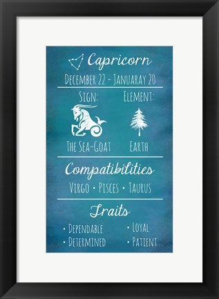 Capricorn Zodiac Sign by Veruca Salt