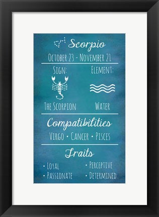 Scorpio Zodiac Sign by Veruca Salt