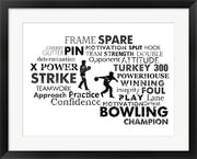 Bowling Text by Sports Mania