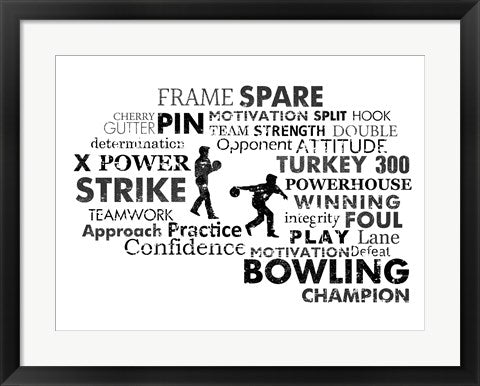 Bowling Text by Sports Mania