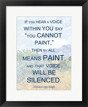 If You Hear a Voice - Van Gogh Quote by Quote Master