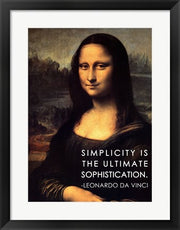 Simplicity is the Ultimate Sophistication -Leonardo Da Vinci by Quote Master