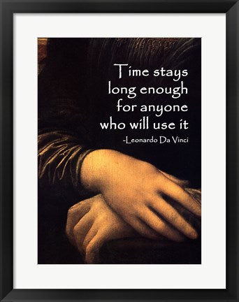 Time Stays -Da Vinci Quote by Quote Master