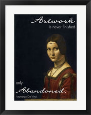 Artwork is Never Finished -Da Vinci Quote by Quote Master