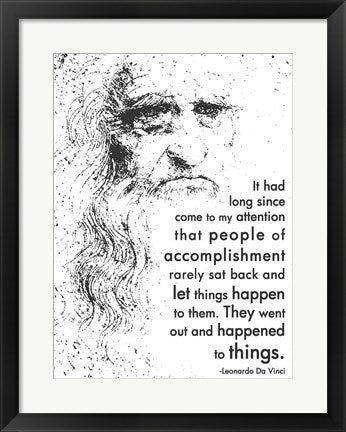 People of Accomplishment -Da Vinci Quote by Quote Master