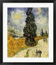 Road with Cypresses, 1890 by Vincent Van Gogh