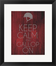 Keep Calm and Gallop On - Red by Sports Mania