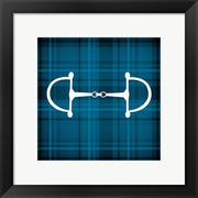 Horse Bit - Blue Checkered by Sports Mania