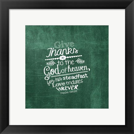 Psalm 136:26, Give Thanks (Green) by Inspire Me