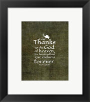 Psalm 136:26, Give Thanks (Olive Border) by Inspire Me