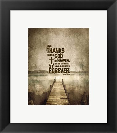 Psalm 136:26, Give Thanks (Sepia) by Inspire Me