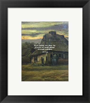 Great Things -Van Gogh Quote 6 by Quote Master