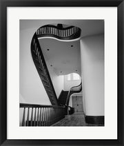 INTERIOR, TRANSVERSE HALL WITH DOUBLE STAIRWAY - City Court House, Court Street and Monument Terrace, Lynchburg