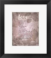 Corinthians 13:4-8 Love is Patient - Grey Leaves by Inspire Me