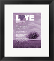 Corinthians 13:4-8 Love is Patient - Lavender Field by Inspire Me