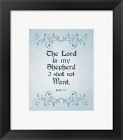 Psalm 23 The Lord is My Shepherd - Blue by Inspire Me