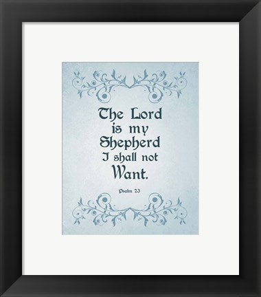 Psalm 23 The Lord is My Shepherd - Blue by Inspire Me