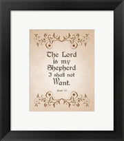 Psalm 23 The Lord is My Shepherd - Brown by Inspire Me