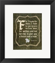 Jeremiah 29:11 For I know the Plans I have for You (White Dove) by Inspire Me