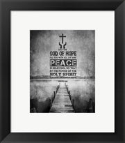 Romans 15:13 Abound in Hope (Black & White) by Inspire Me