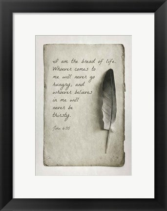 John 6:35 I am the Bread of Life (Gray) by Inspire Me