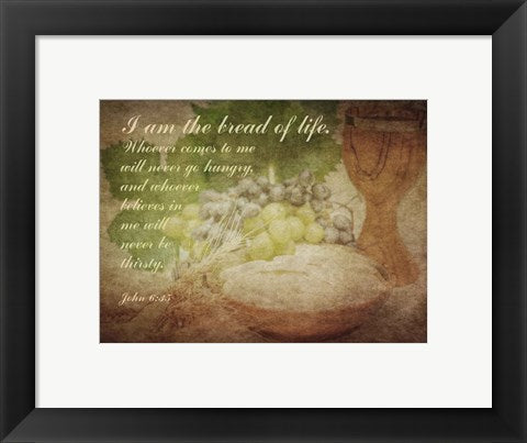 John 6:35 I am the Bread of Life (Grapes) by Inspire Me