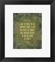 John 6:35 I am the Bread of Life (Leaves) by Inspire Me