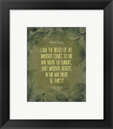 John 6:35 I am the Bread of Life (Leaves) by Inspire Me