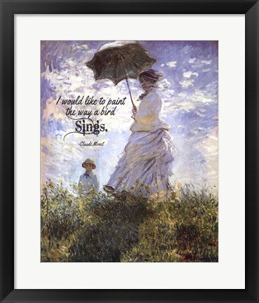 Monet Quote Madame Monet and Her Son by Quote Master