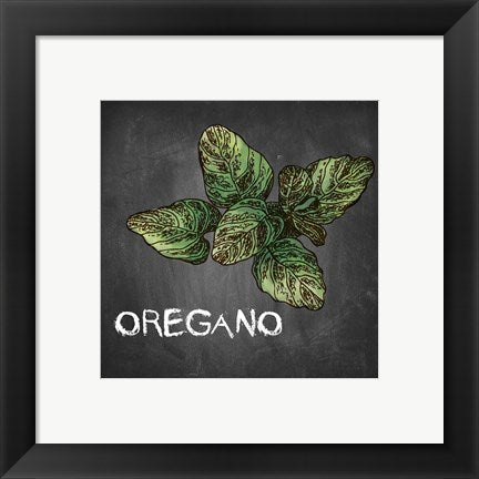Oregano on Chalkboard by Color Me Happy