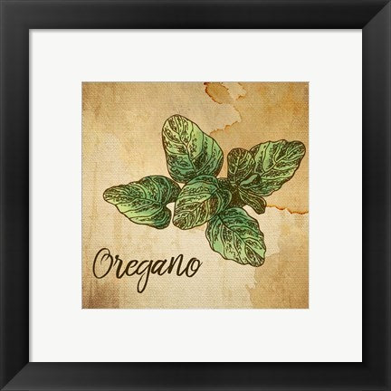 Oregano on Burlap by Color Me Happy