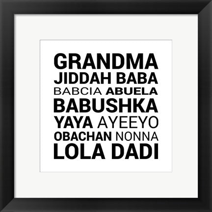 Grandma Various languages by Color Me Happy