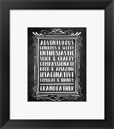Grandpa - Chalkboard by Color Me Happy