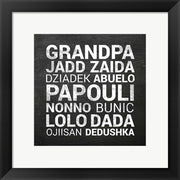 Grandpa Various Languages - Chalkboard by Color Me Happy