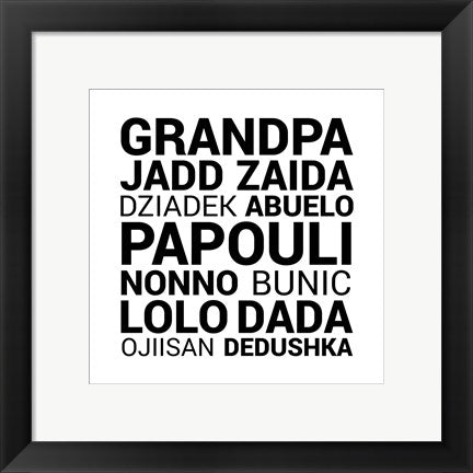 Grandpa Various Languages by Color Me Happy