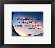 A Simple Smile - Mother Teresa Quote by Quote Master