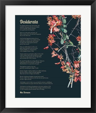 Desiderata Autumn Branches by Quote Master