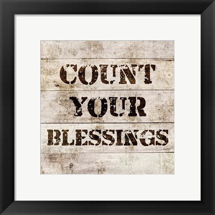 Count Your Blessings In Wood by Color Me Happy