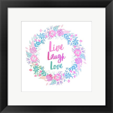 Live, Laugh, Love-Pastel by Color Me Happy