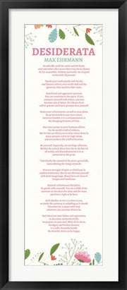 Floral Desiderata by Quote Master