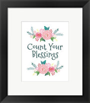 Count Your Blessing-Floral by Color Me Happy