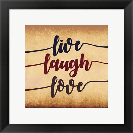 Live Laugh Love-Aged Script by Color Me Happy