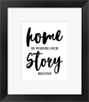 Home Is Where Our Story Begins-Script by Color Me Happy