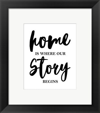 Home Is Where Our Story Begins-Script by Color Me Happy