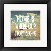 Home is Where Our Story Begins Bales of Hay by Color Me Happy