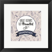 Great Fathers Get Promoted to Grandfathers Blue by Color Me Happy