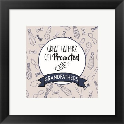 Great Fathers Get Promoted to Grandfathers Blue by Color Me Happy