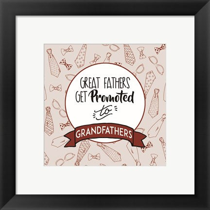 Great Fathers Get Promoted to Grandfathers Red by Color Me Happy